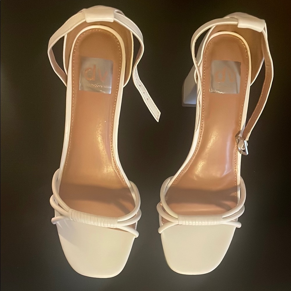 DV by Dolce Vita White Strappy Heels
